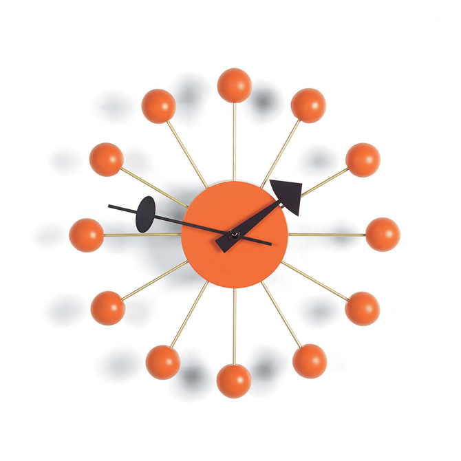 Ball Clock Vitra arancio