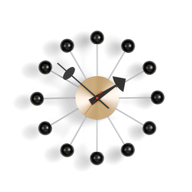 Ball Clock Vitra nero