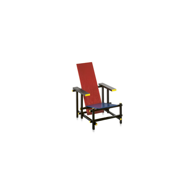Rood blauwe stoel