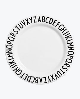 Deep Plate - Piatto piano per bambini Design Letters con alfabeto Arne Jacobsen - Shop online su DTime