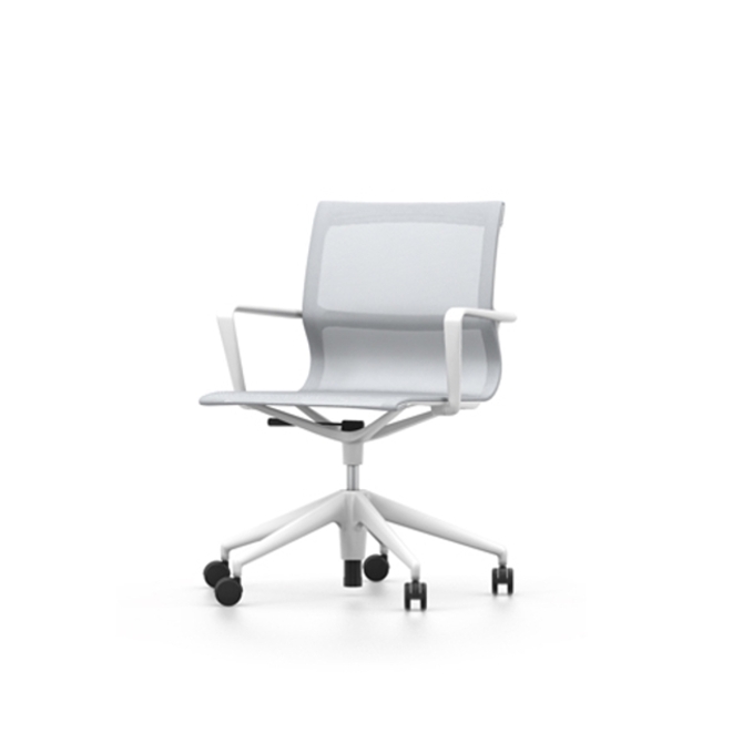 physix studio sedia da ufficio girevole variante argento e soft gray