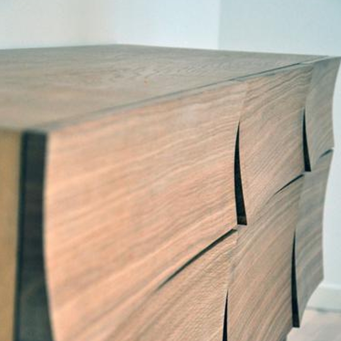 reflect sideboard credenza in legno ambientata reflect sideboard dettaglio nel particolare